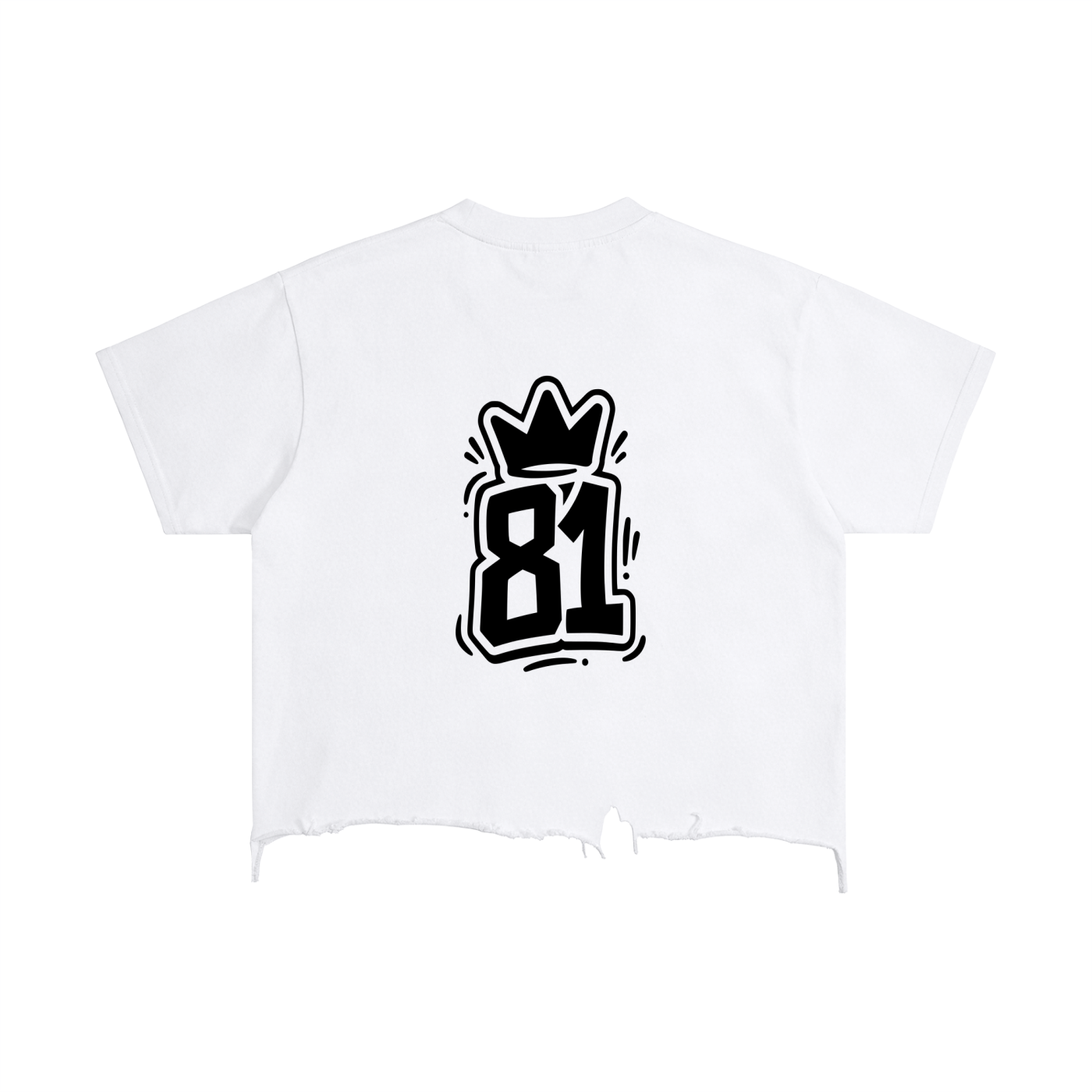Vintage Wash Boxy Distressed Hem T-Shirt