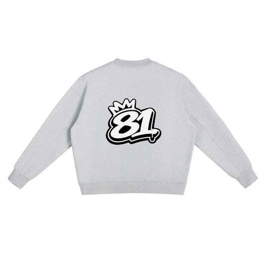 Fleece Side Slit Crewneck Sweatshirt